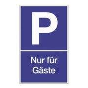 Parkplatzbeschilderung Parken f.Gäste L250xB400mm Ku.blau/weiß-1