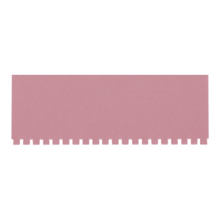 Eichner Badges nominaux vierges VISIPLAN 76 mm rose