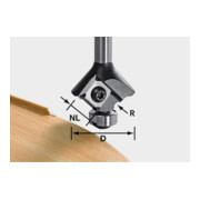 Fraise à arrondir à plaquette indexable Festool D28