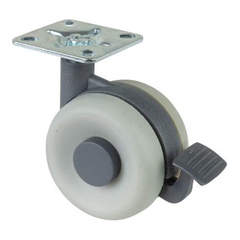 Plastique Roulette double F363.060 BS Rollen