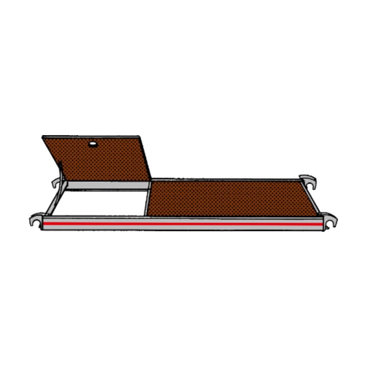 Plate-forme avec trappe d'accès 1,90x0,65 m Hymer