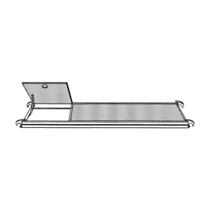 Plate-forme avec trappe d'accès 2,45x0,65 m Hymer