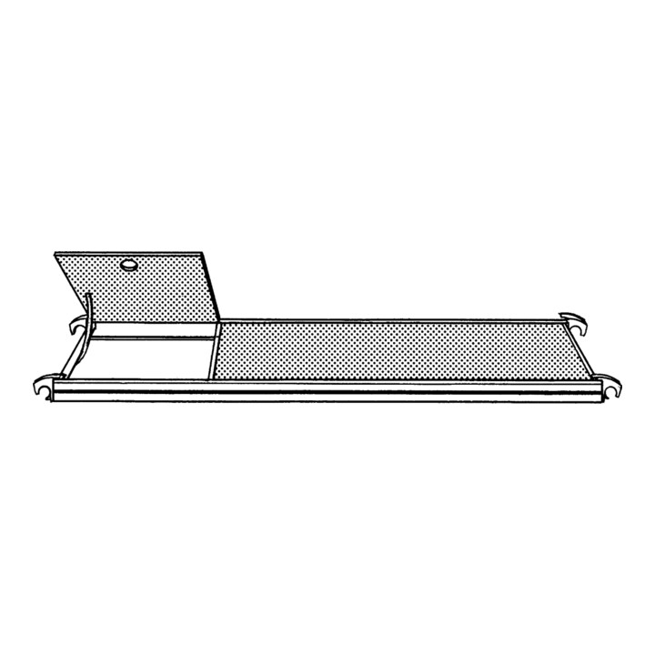 Plate-forme avec trappe d'accès 2,45x0,65 m Hymer