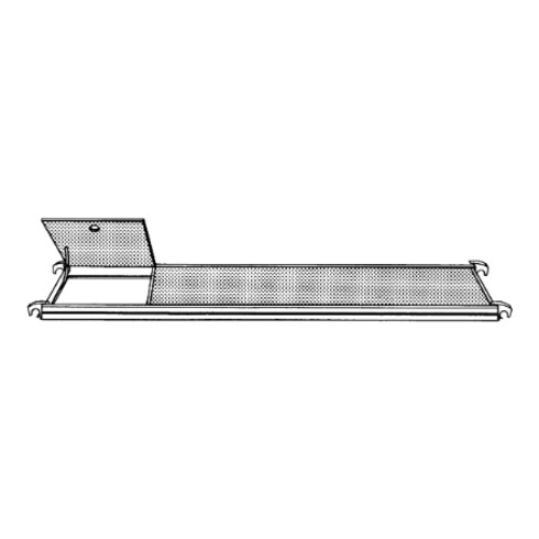 Plate-forme avec trappe d'accès 2,95x0,65 m Hymer