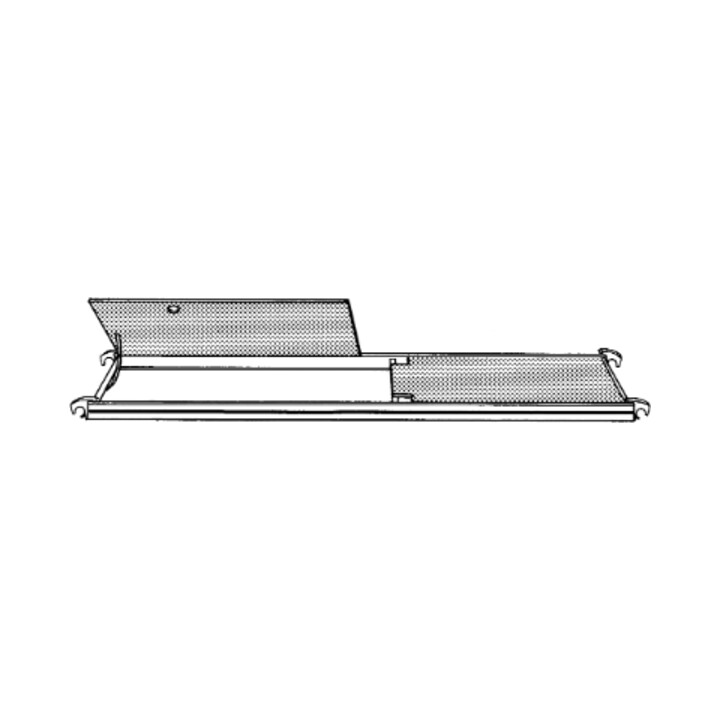 Plate-forme avec trappe d'accès 2,95x0,65 m Hymer