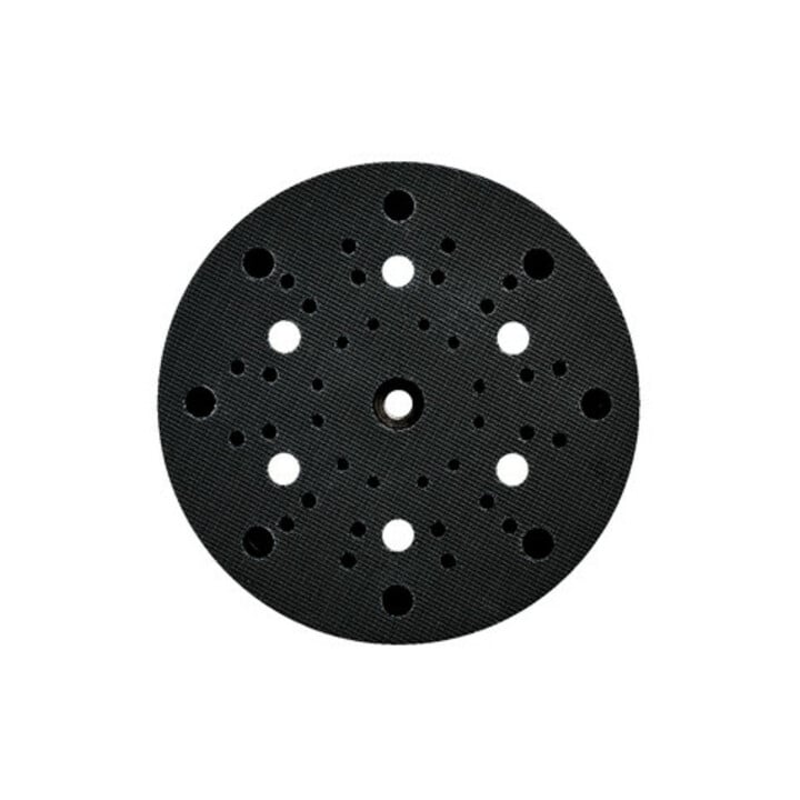 Plateau 150 mm, perforé, tendre, à fixation auto-agrippante, pour SXE 425 XL/ SXE 450, pour feuilles abrasives auto-agrippantes metabo