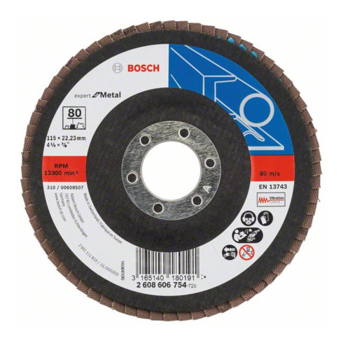 Bosch disque à rabat coudé X551 Expert pour Métal, tissu de verre