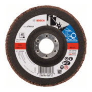 Disque à rabat droit Bosch X571 Best for Metal, tissu de verre