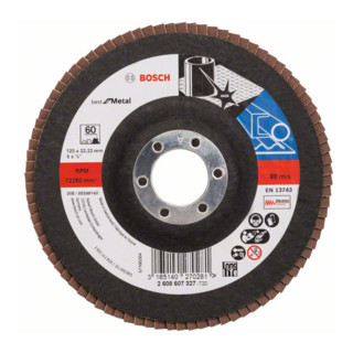 Plateau à lamelles X571, Best for Metal D = 125 mm ; G = 60, droit