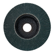 Plateau abrasif à lamelles 115 mm P 120, corindon de zirconium, acier, acier inoxydable, modèle bombé metabo