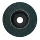 Plateau abrasif à lamelles 115 mm P 60, corindon de zirconium, acier, acier inoxydable, modèle droit metabo