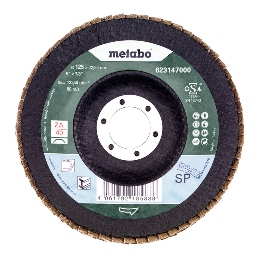 Disque à lamelles Metabo SP-ZK version coudée