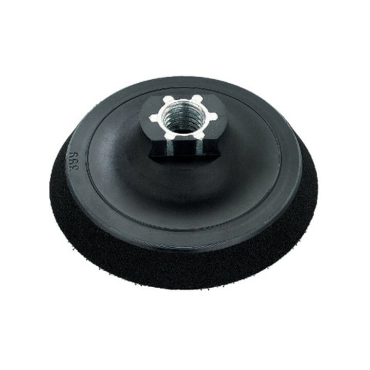Plateau auto-agrippant 115 mm 5/8", pour la fixation d'accessoires de ponçage et de lustrage metabo