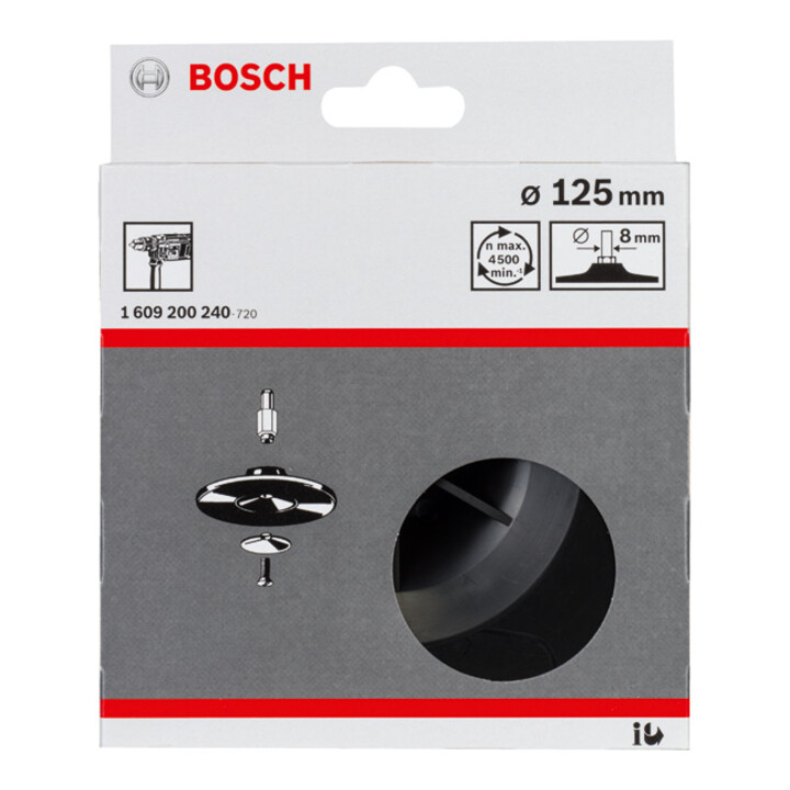 Plateau Bosch 125 mm 8 mm