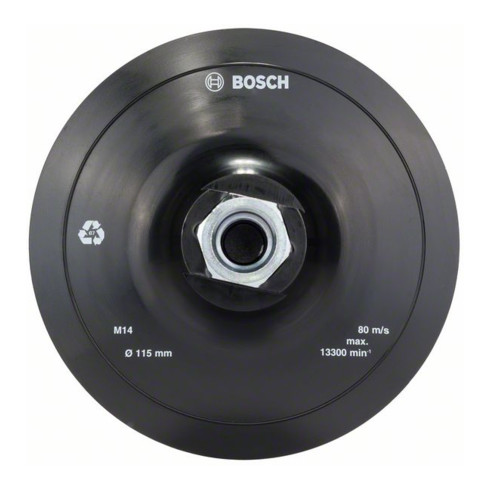 Plateau Bosch avec Velcro 115 mm 13.300 tr/min