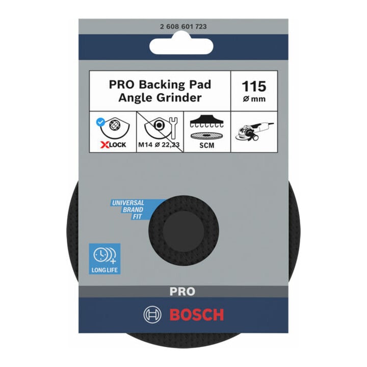 Plateau Bosch SCM avec axe central X-LOCK 115 mm 13.300 tr/min