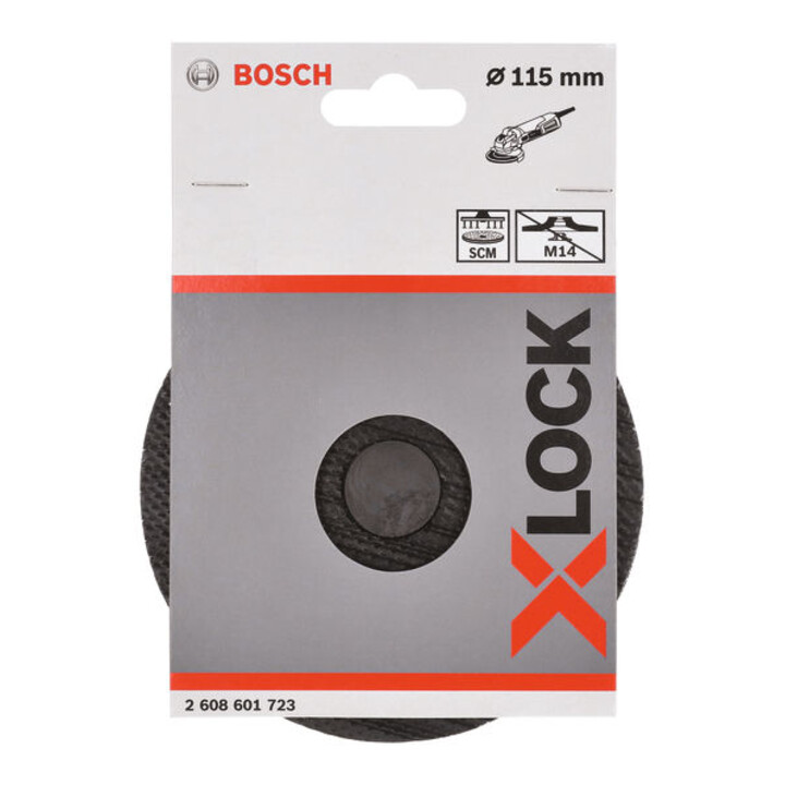Plateau Bosch SCM avec axe central X-LOCK 115 mm 13.300 tr/min