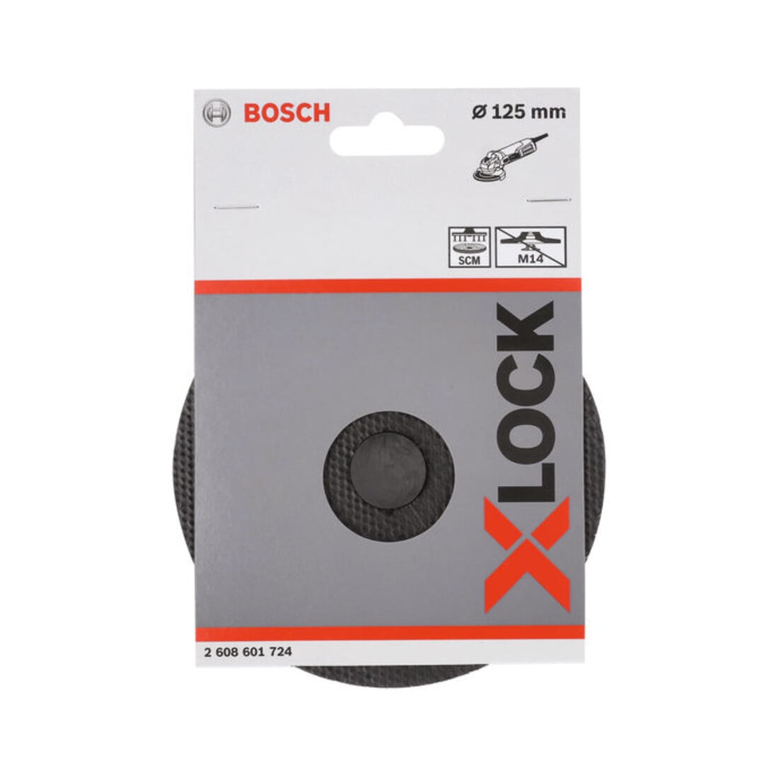 Plateau Bosch SCM avec axe central X-LOCK 125 mm 12.250 tr/min