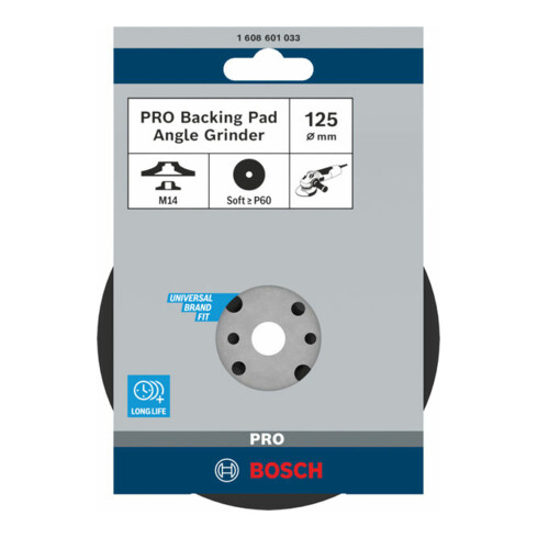 Plateau Bosch standard M14 125 mm 12 500 tr/min 12 500 tr/min