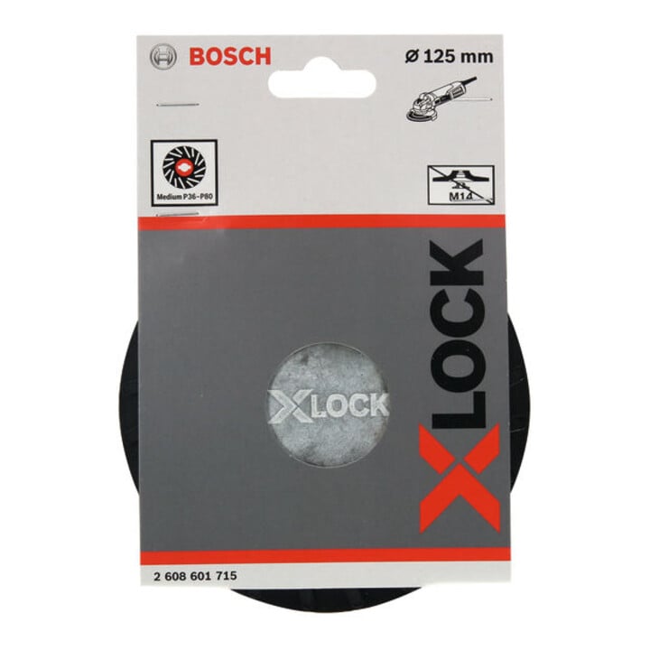 Plateau Bosch X-LOCK 125 mm moyennement dur 12.250 tr/min