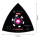 Plateau de ponçage Bosch Expert MAVZ 116 RT6 Lame pour outils multifonctions, 116 mm