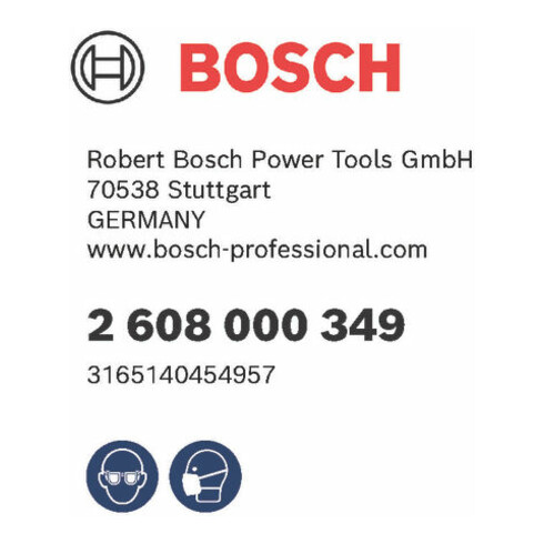 Plateau de ponçage Bosch moyennement dur, 125 mm, pour GEX 125-1 AE
