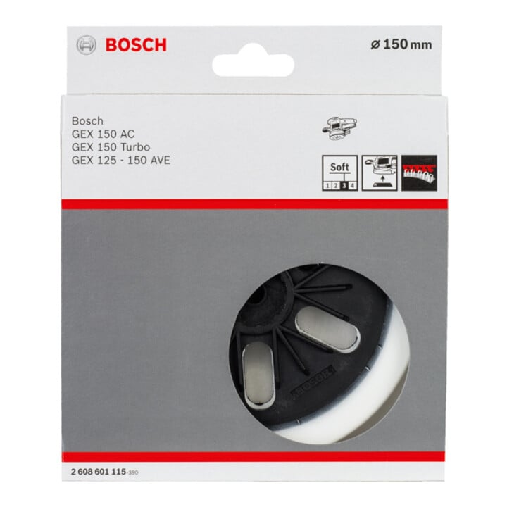 Plateau de ponçage Bosch souple 150 mm pour GEX 125-150 AVE GEX 150 AC GEX 150