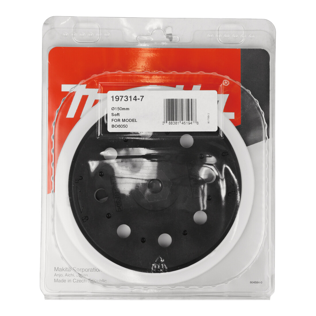 Plateau de ponçage souple Makita 150mm 6 trous