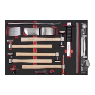 Plateau d'outils de carrosserie Kraftwerk PRO LINE EVA, insert 60x40 cm