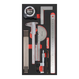 Plateau d'outils de mesure Kraftwerk PRO LINE EVA, insert 20x40 cm, 9 pcs.