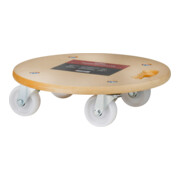 Plateau roulant STIER Basic+ round avec tapis antidérapant-2