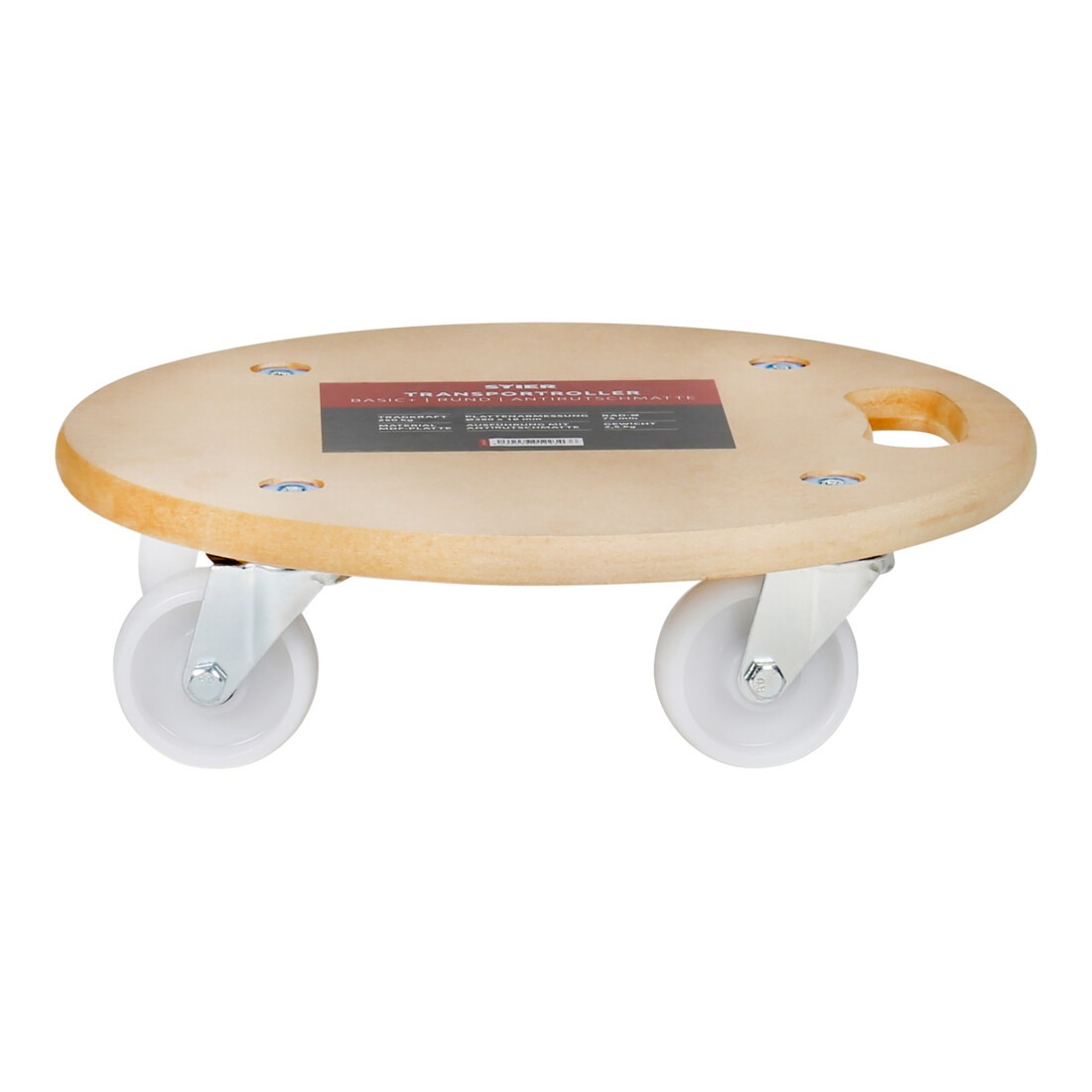 Plateau roulant STIER Basic+ round avec tapis antidérapant