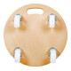Plateau roulant STIER Basic+ round avec tapis antidérapant