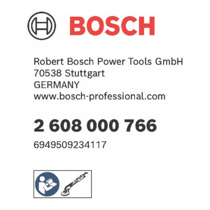 Plateau support Bosch (Backing Pad Set)