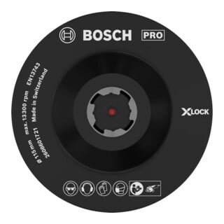 Plateau support Bosch X-LOCK  Velcro