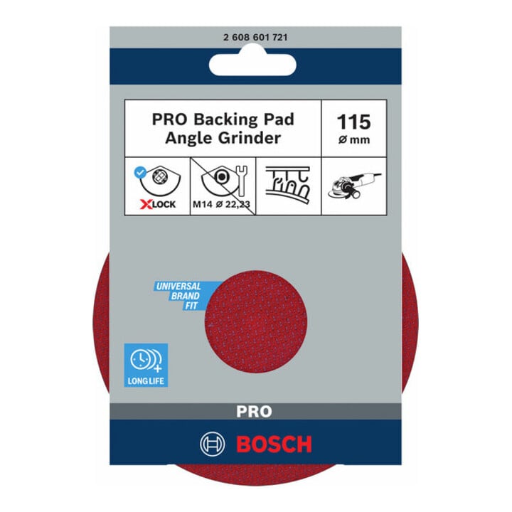 Plateau support Bosch X-LOCK 115 mm Velcro 13.300 tr/min