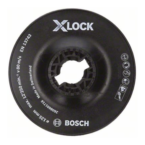 Plateau support Bosch X-LOCK 115 mm dur