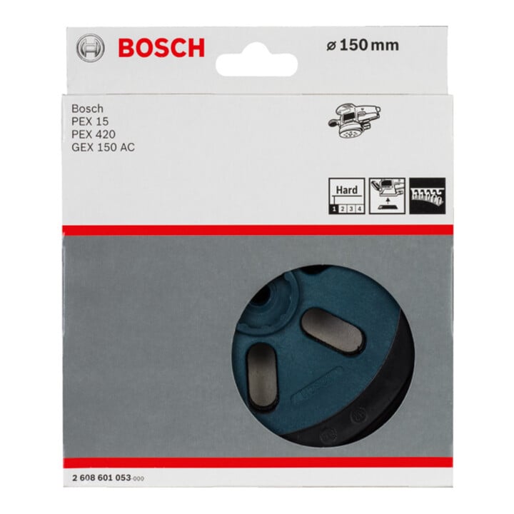 Plateau-support dur Bosch 150 mm pour GEX 150 AC Professional PEX 15 AE