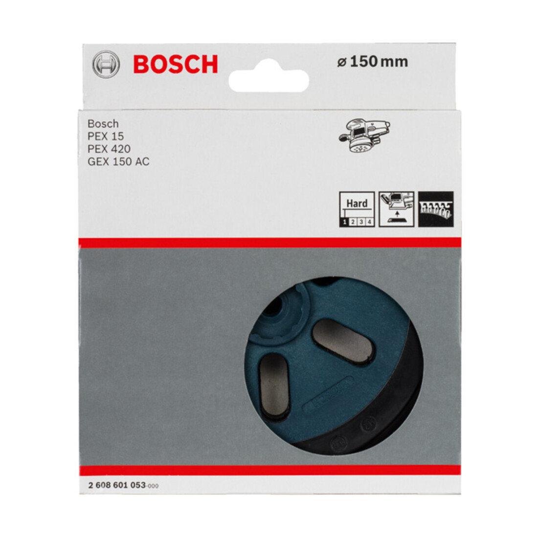 Plateau-support dur Bosch 150 mm pour GEX 150 AC Professional PEX 15 AE