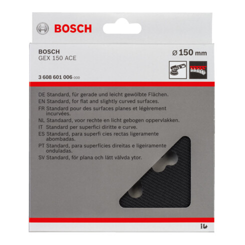 Plateau-support moyen Bosch 150 mm pour GEX 150 ACE