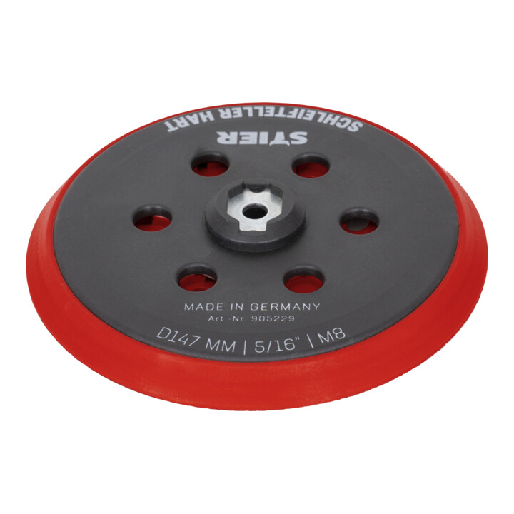 Plateau-support tendre STIER D147 mm M8 pour ponceuses excentriques