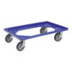 Plateaux roulants Bito l 620 x l 420 bleu brillant RAL 5007-1
