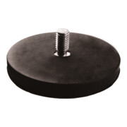 Platte potmagneetset 2-delig met schroefdraadbus, neodymium, ⌀ 22 mm