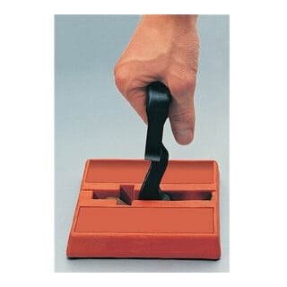 Plattenmagnet avec poignée 160x150x25 mm / 175 mm Force d'adhérence 1,4 kN Beloh
