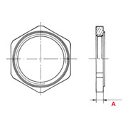 Plica 6-K.-Mutter MS Messing vern. 926000215-4