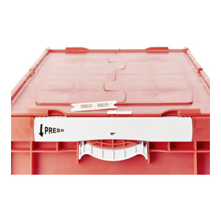 Plombage Bito paire EQP12-1 L marquage laser avec code à barres, blanc