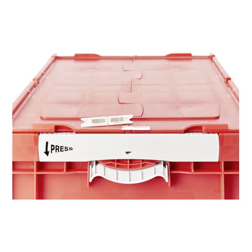 Plombage Bito paire EQP12-1 L marquage laser avec code à barres, blanc