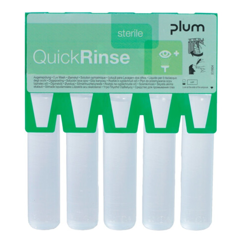 PLUM Ampoules de rinçage oculaire Quick Rinse (Recharge 5 pièces)