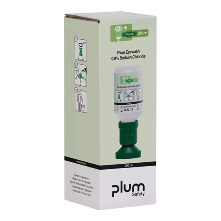 Plum Augenspülflasche 200 ml 3 Jahre (ungeöffnete Flasche) DIN EN15154-4