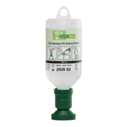 PLUM Bain oculaire 0,9 % chlorure de sodium 500 ml, avec capuchon antipoussière